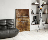 Mandela Quotes panel adding statement focal point to a foyer
