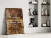 Mandela Quotes glass print enhancing a library with heritage spirit