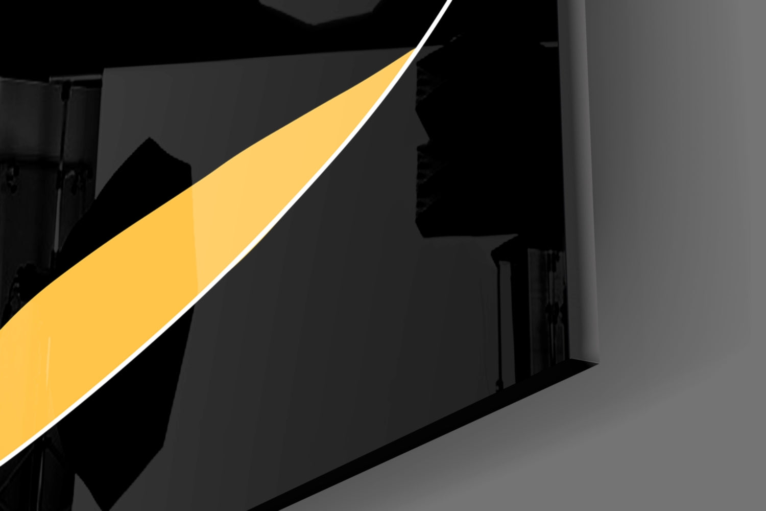 Abstract Colorful Portrait Glass Wall Art.