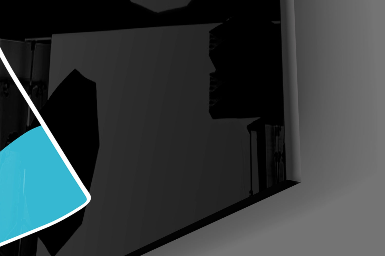 Abstract Colorful Portrait Glass Wall Art.