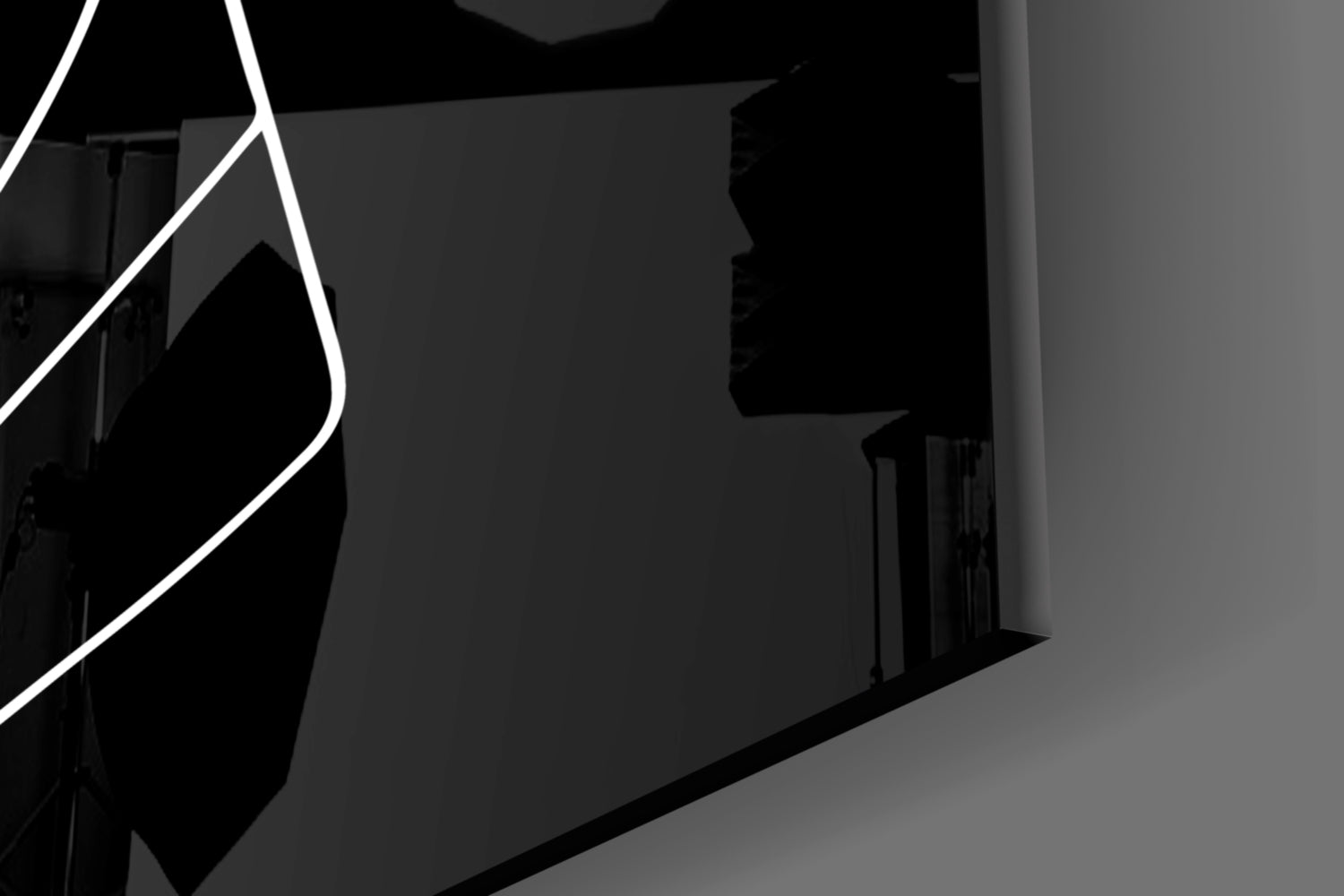 Abstract Colorful Portrait Glass Wall Art.