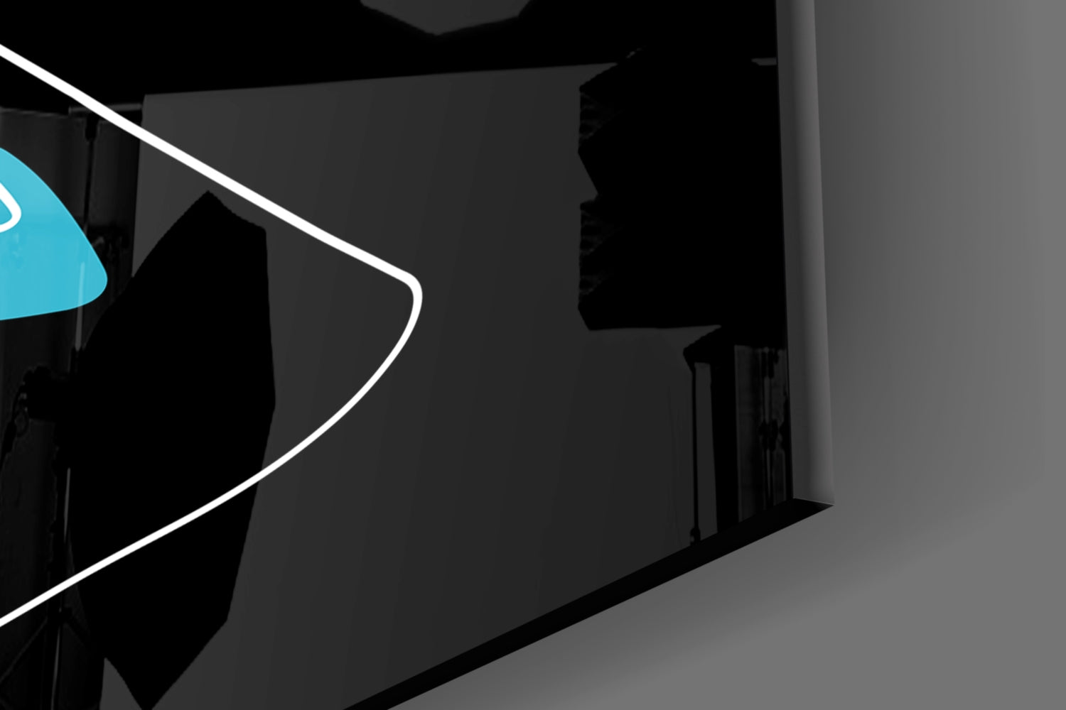 Abstract Colorful Portrait Glass Wall Art.