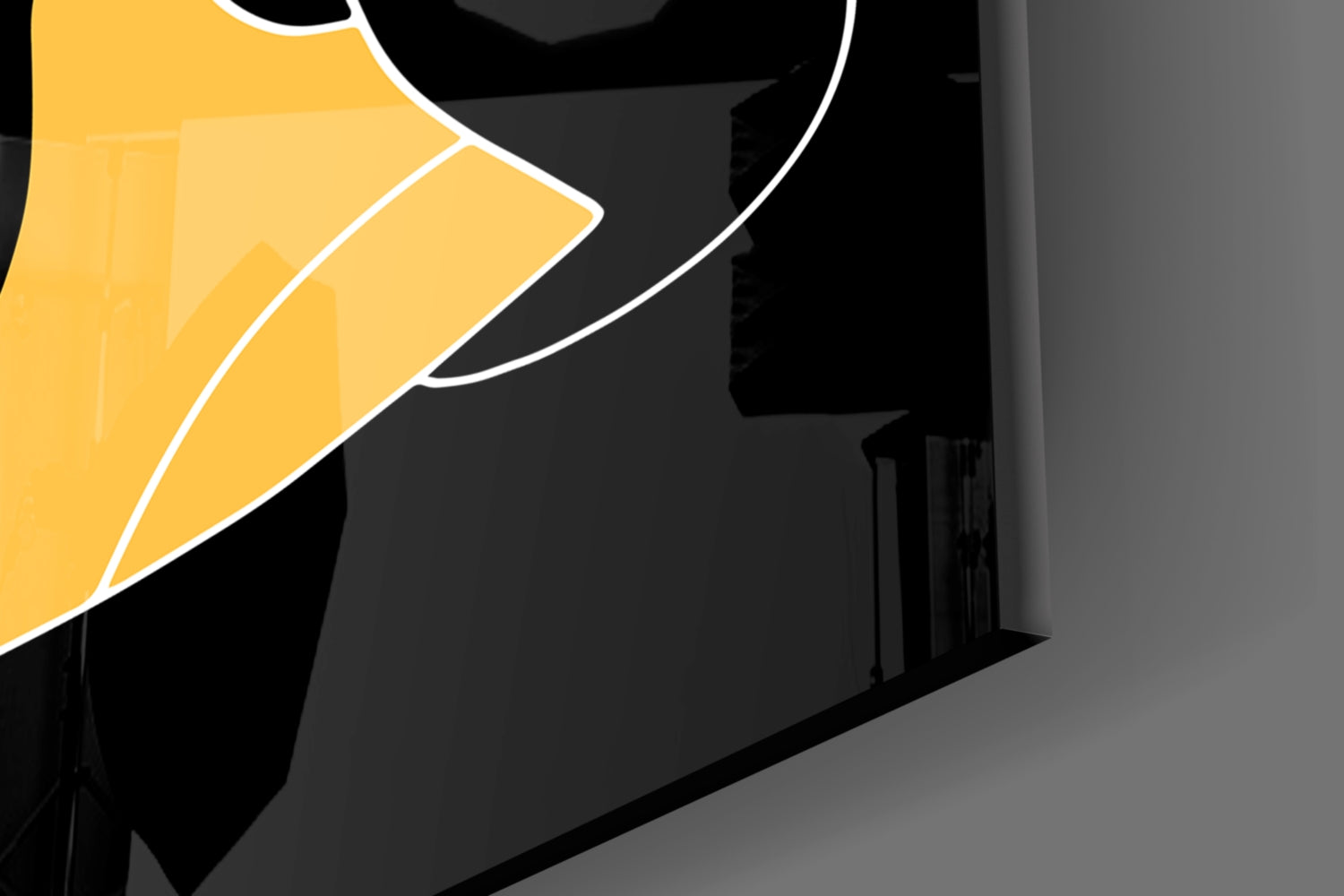 Abstract Colorful Portrait Glass Wall Art.