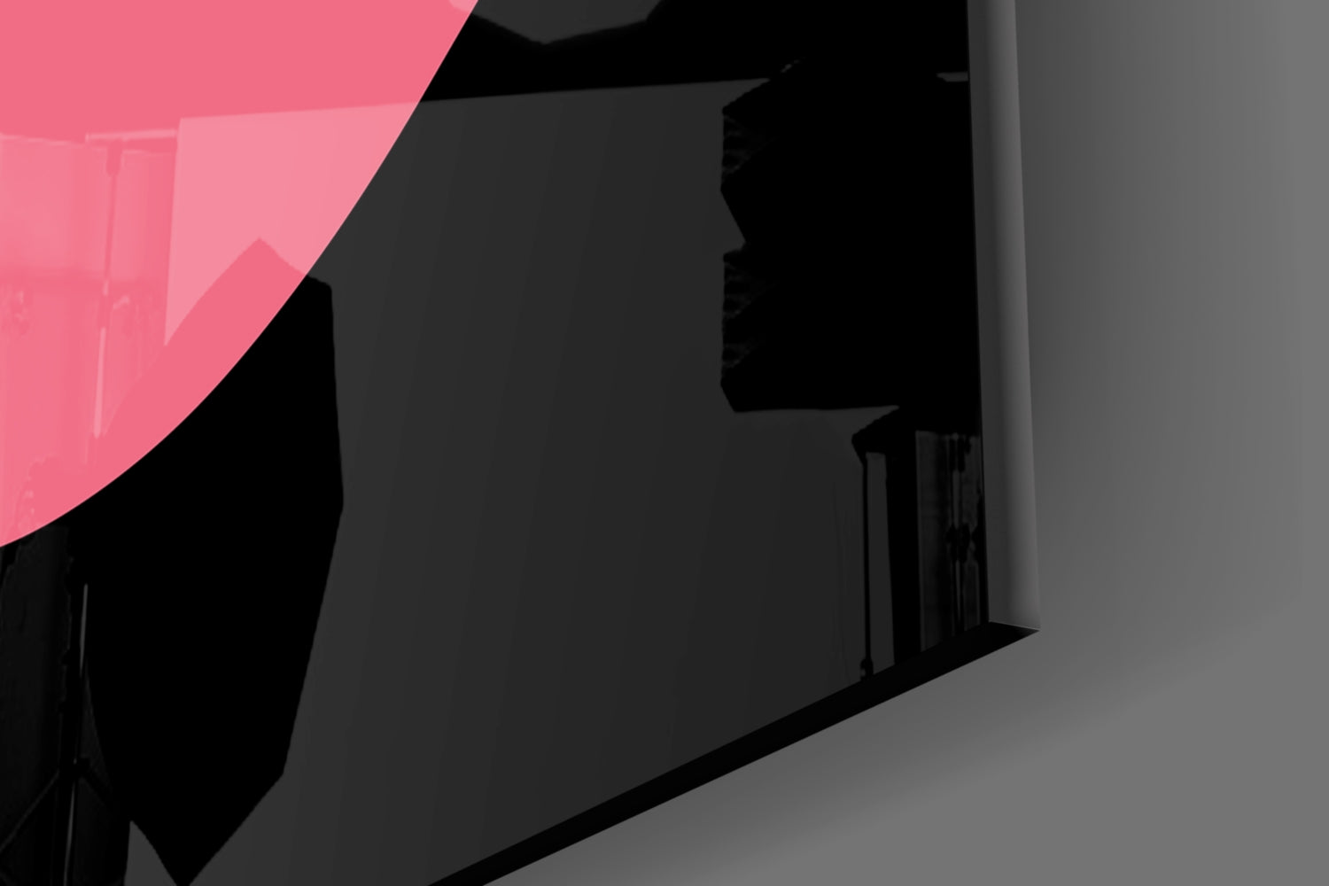 Abstract Colorful Face Glass Wall Art.