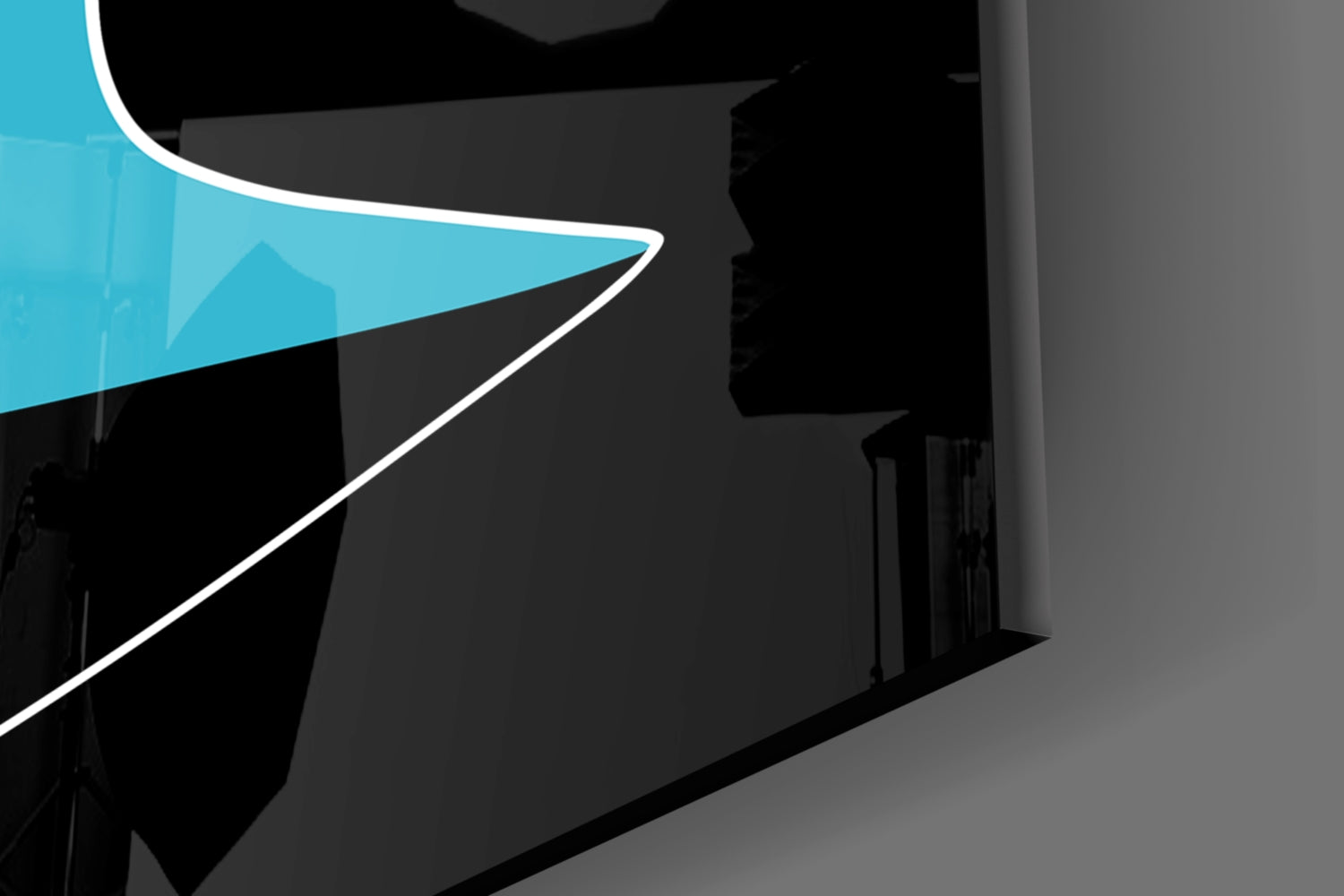 Abstract Colorful Portrait Glass Wall Art.