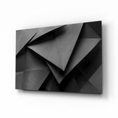 Cold Wall glass wall art displayed above a console in a designer interior