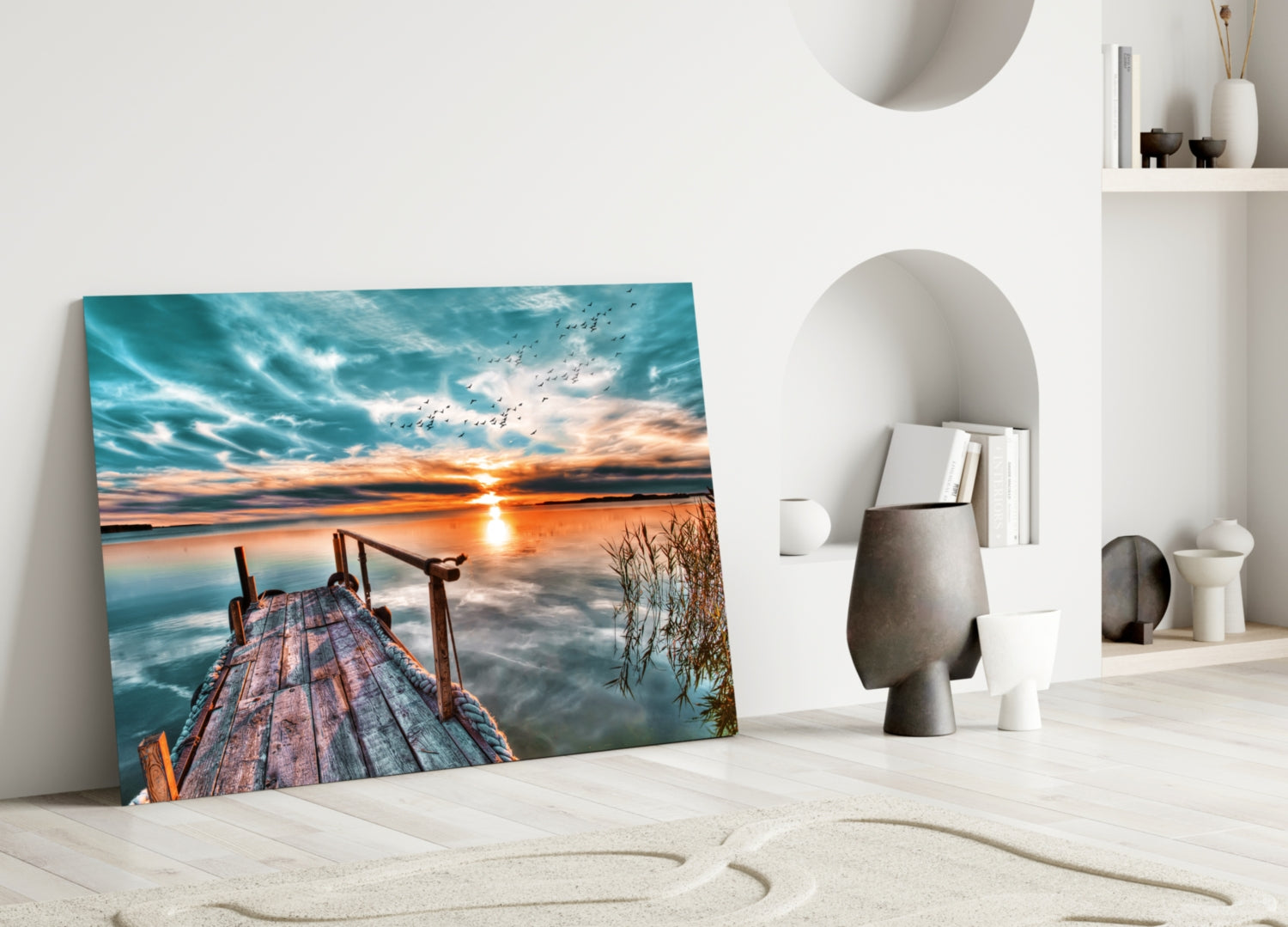 Sunset Glass Wall Art.