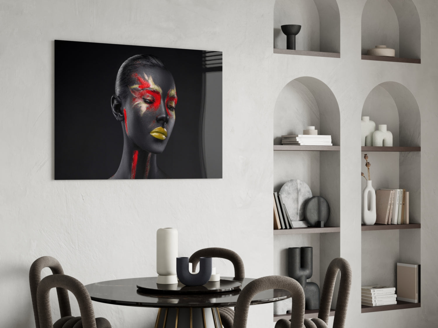 Women's Glass Wall Art.