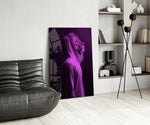 Purple Lion Head panel adding edgy mood to a teen room