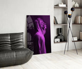 Purple Lion Head panel adding edgy mood to a teen room