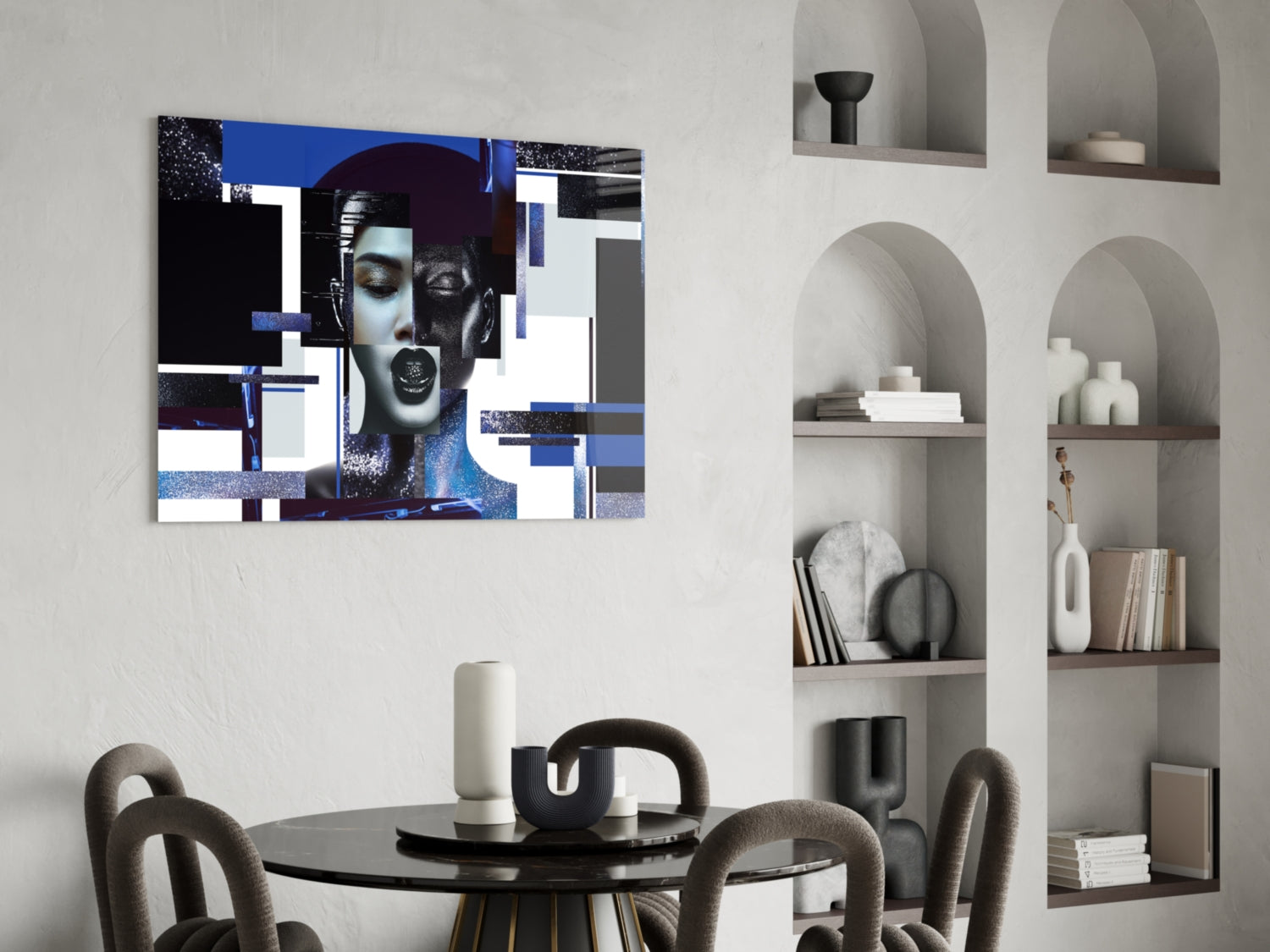 Effect Woman Glass Wall Art.