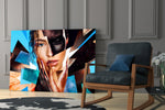 Effect Woman glass print enhancing a boutique with beauty focus