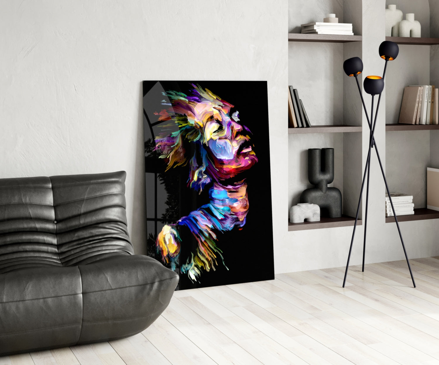 Effect Woman Glass Wall Art.