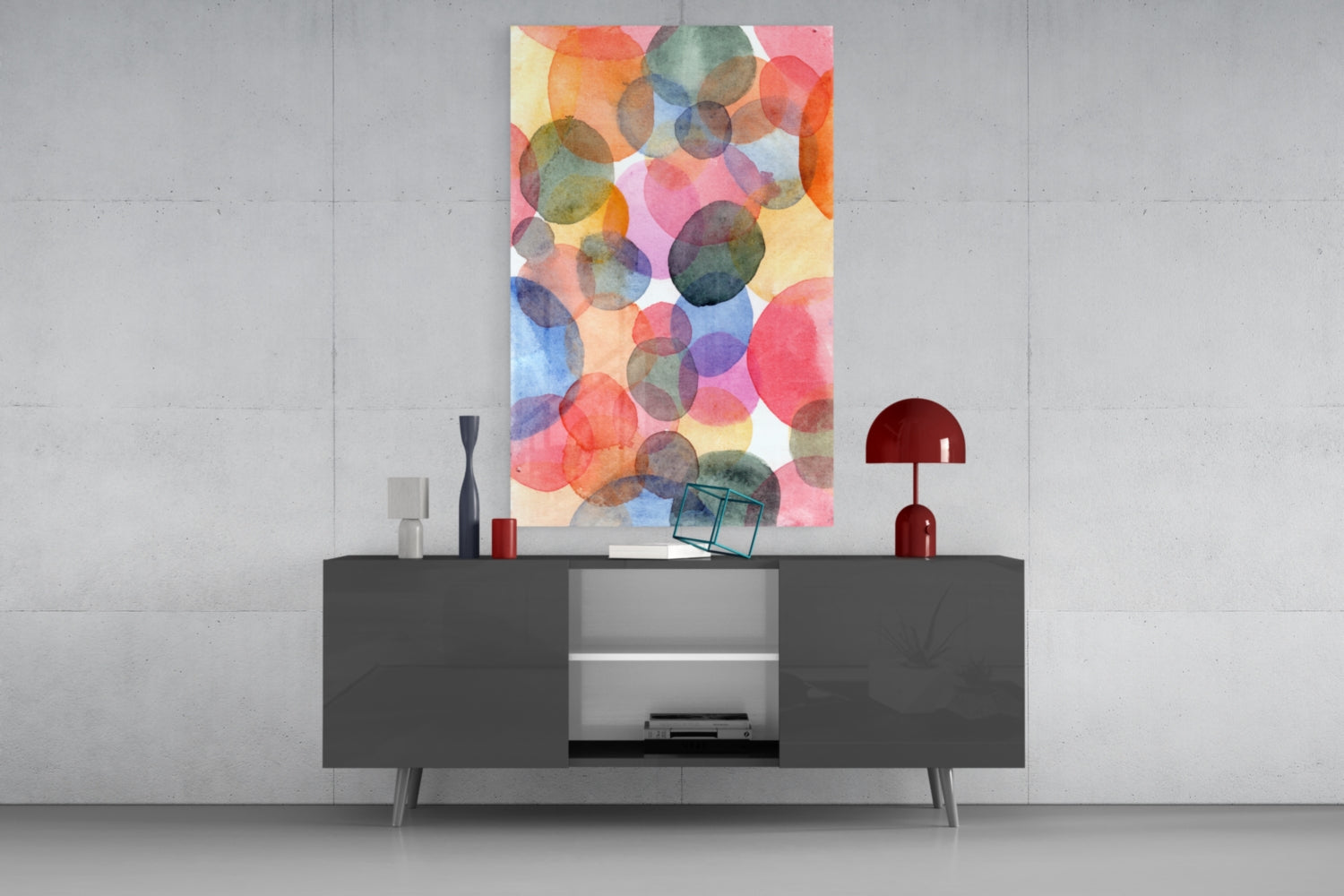 Watercolor Glass Wall Art.