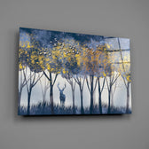 Solitary-stag panel bringing fairy-tale drama to a contemporary living space