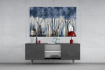 Vases and Trees panel catching low light to reveal its sculptural detail