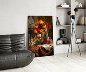 Chalice and Flowers panel adding collector pulse to a wine cellar