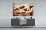Poppy panel catching soft light to reveal its dimensional grain