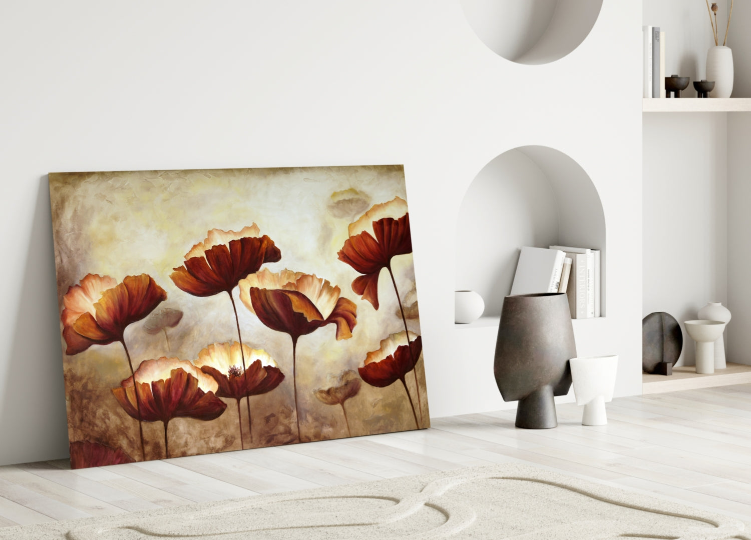 Poppy Glass Wall Art.