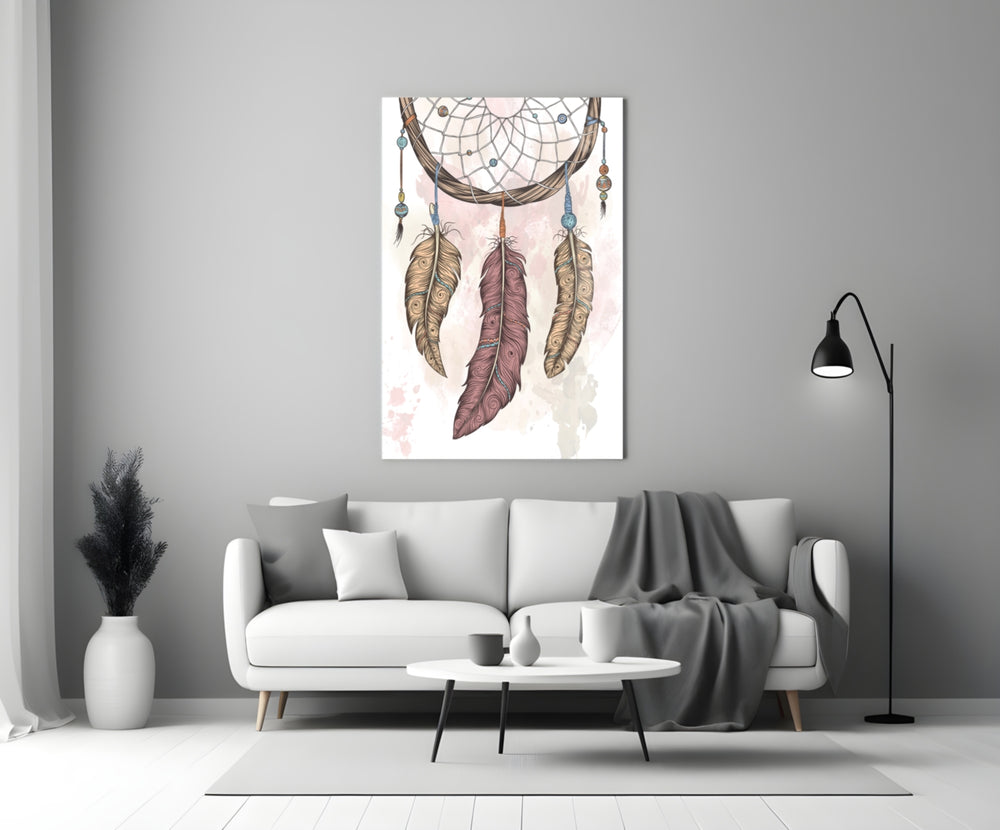 Dreamcatcher Glass Wall Art.