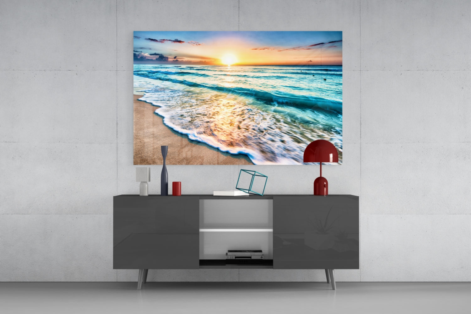 Sunset Glass Wall Art.