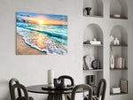 Sunset panel adding serene mood to a bedroom