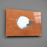 Cinnamon-modern panel bringing editorial calm to a contemporary living space