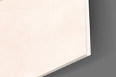 Abstract Beige artwork anchoring a wall with soft modern palette