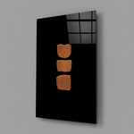 Terracotta-stack panel bringing color-field drama to a contemporary living space