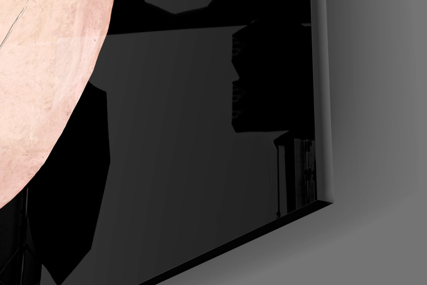 Abstract Acorn Glass Wall Art.