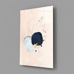 Navy-mint panel bringing modern calm to a contemporary living space