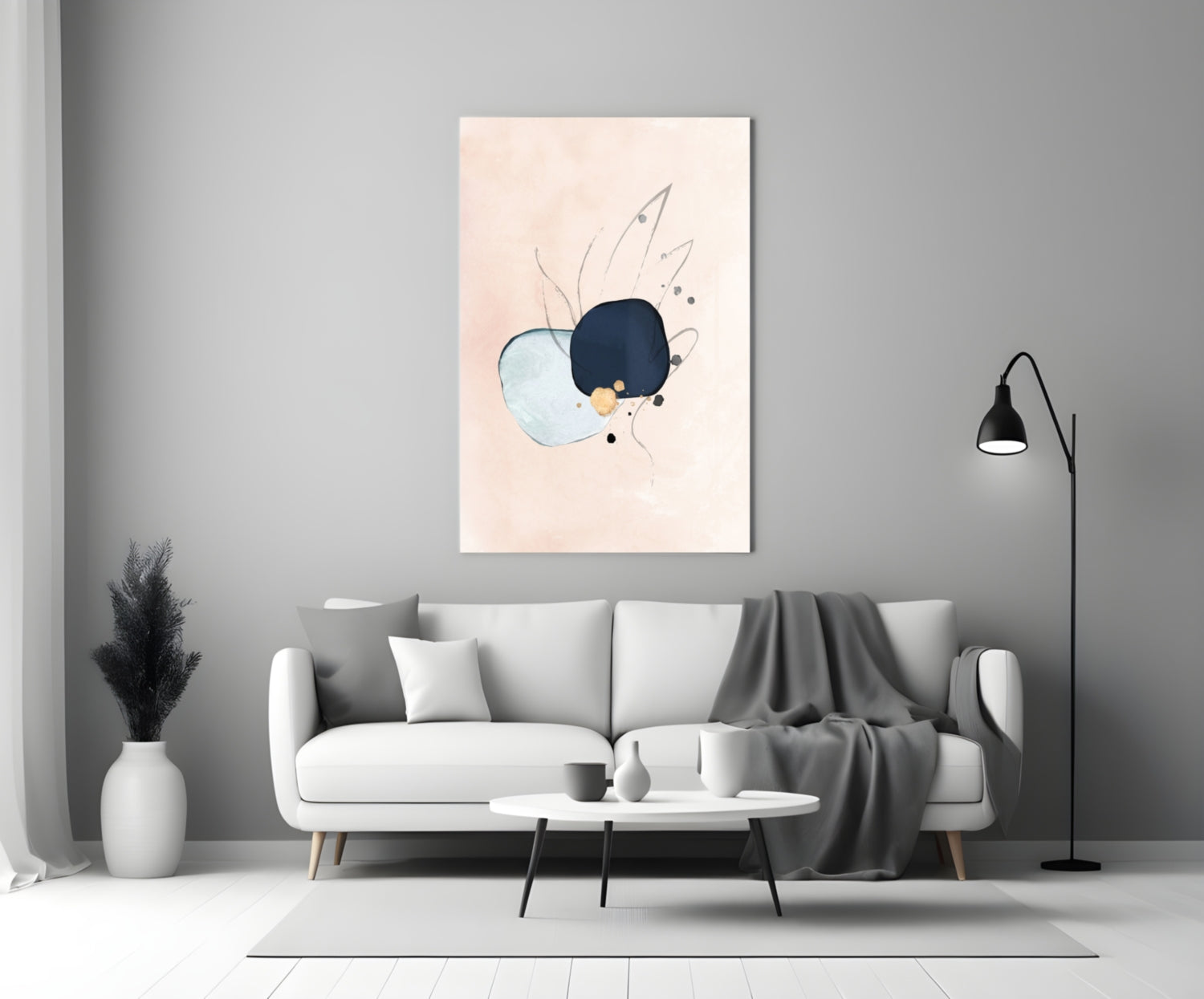 Abstract Hand Glass Wall Art.