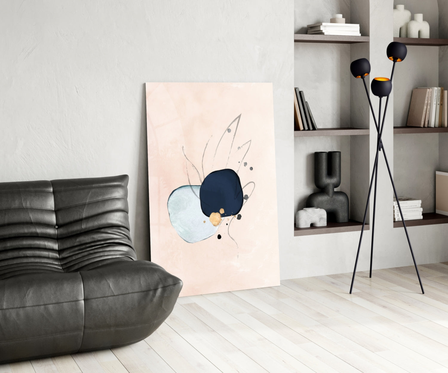 Abstract Hand Glass Wall Art.