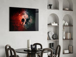 Skull panel adding rocker mood to a man-cave