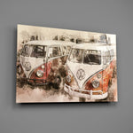 VW-Kombi panel bringing vintage travel romance to a contemporary living space