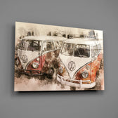 VW-Kombi panel bringing vintage travel romance to a contemporary living space