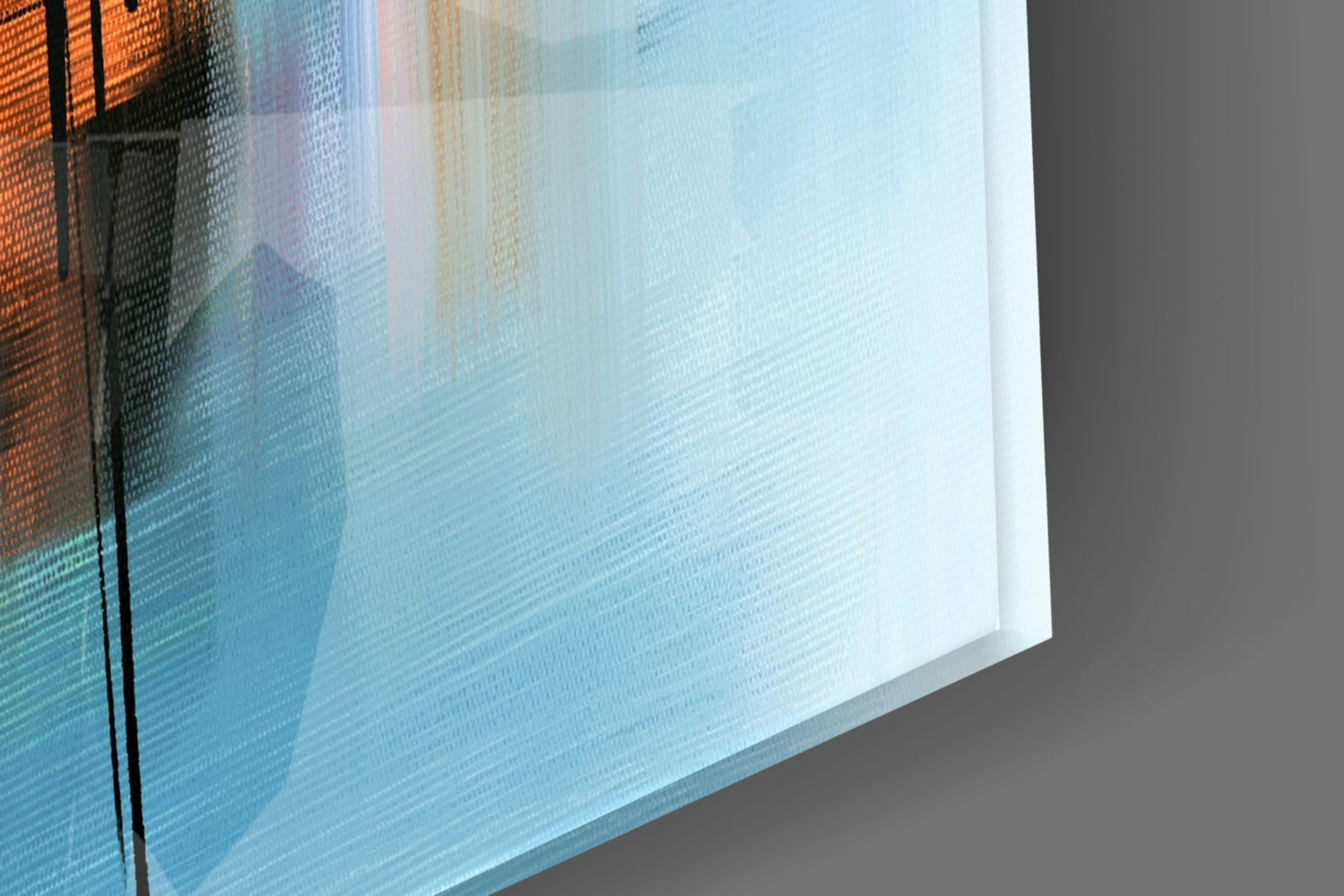 Abstract Silhouette Glass Wall Art.