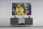 Gold Dust panel catching gallery light to reveal its tactile shimmer