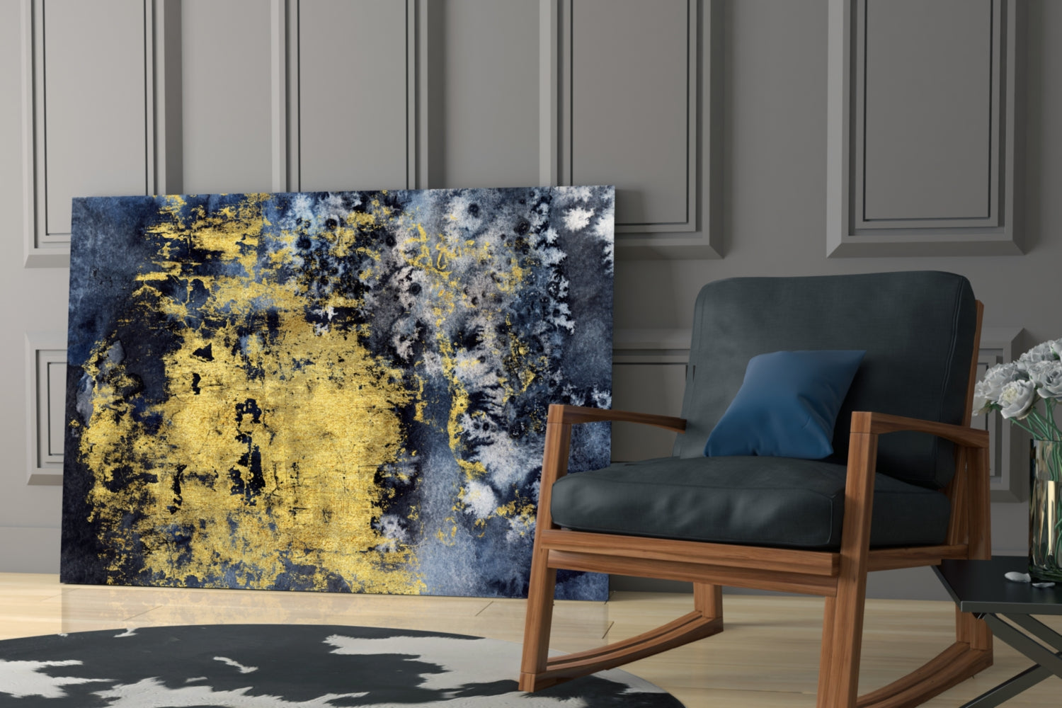 Gold Dust Glass Wall Art.