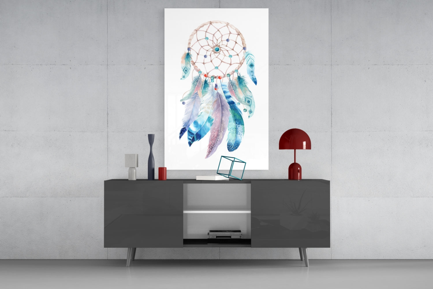 Dreamcatcher Glass Wall Art.