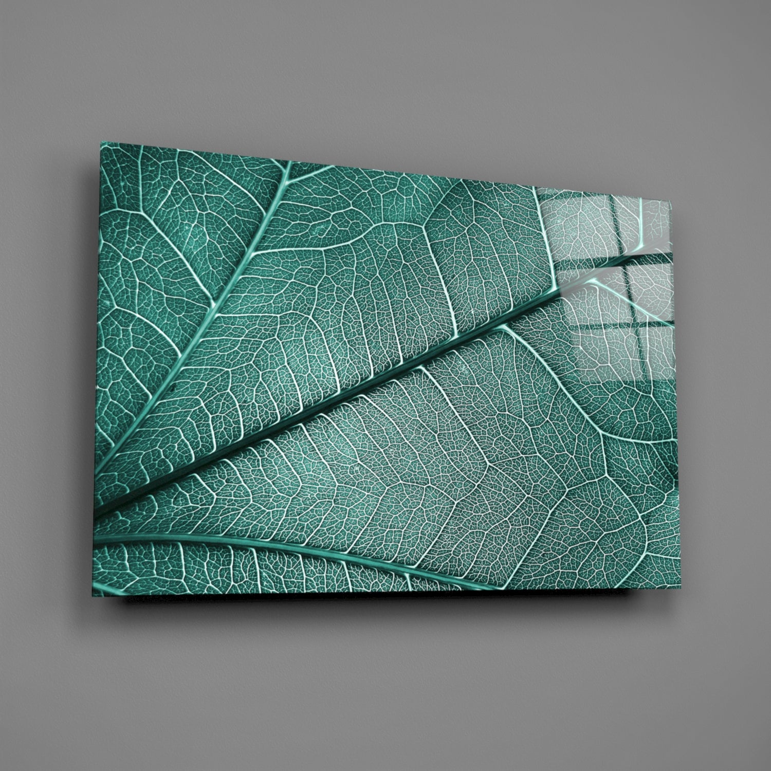 Leaf Texture Glass Wall Art.