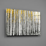 Birch-grove panel bringing scandinavian calm to a contemporary living space