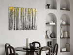 Yellow Forest panel adding quiet-forest mood to a study