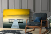 Pier glass print enhancing a study with horizon spirit