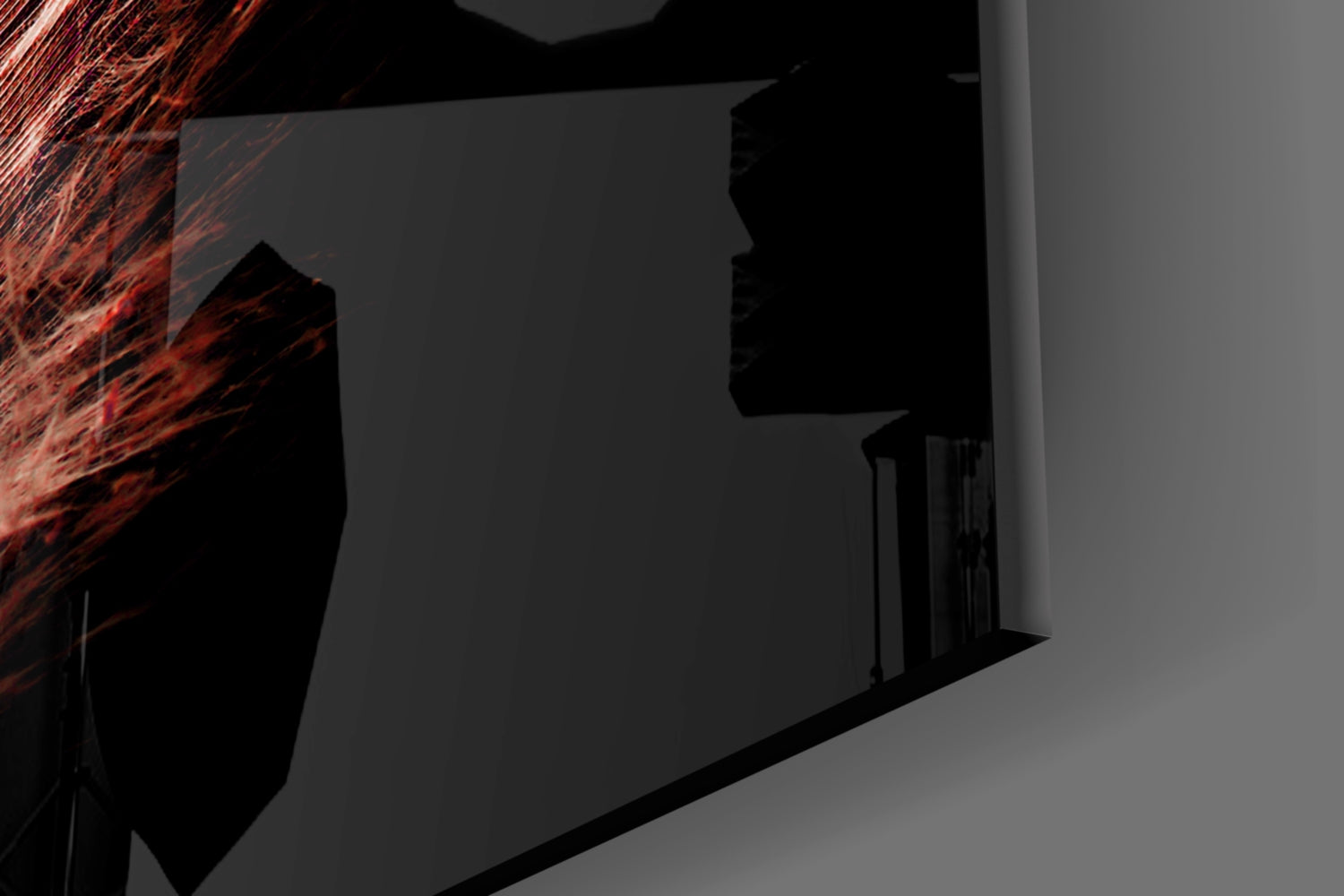 Tile Feather Glass Wall Art.