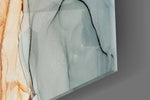 Soft Marble Pattern artwork anchoring a wall with calm neutral palette
