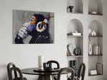 Thinking Monkey panel adding quirky mood to a teen room