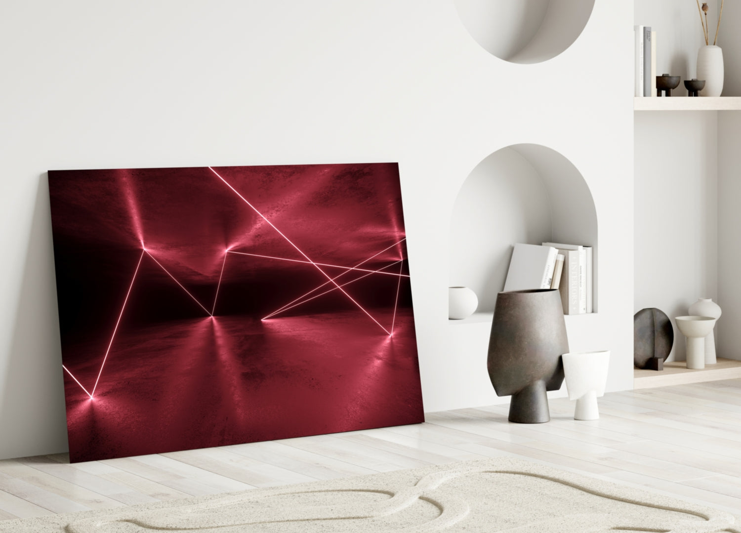 Forbidden Zone Glass Wall Art.