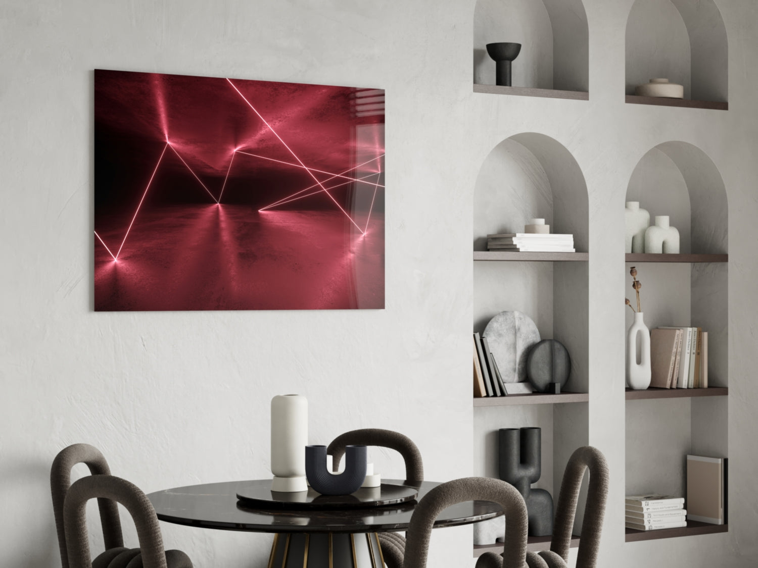 Forbidden Zone Glass Wall Art.