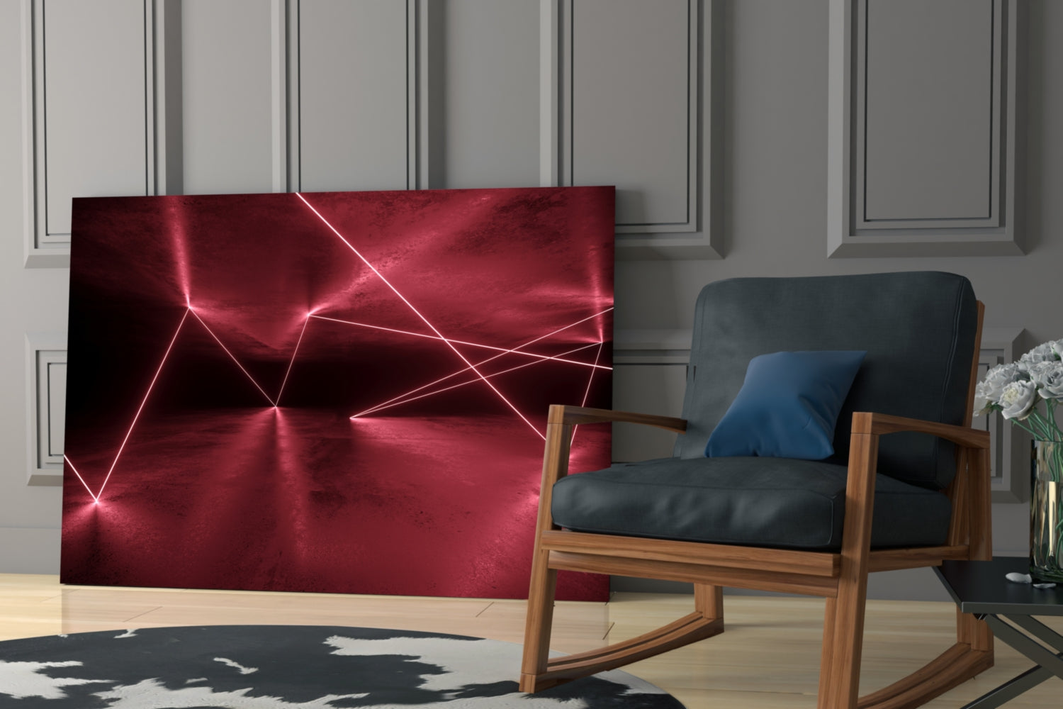 Forbidden Zone Glass Wall Art.